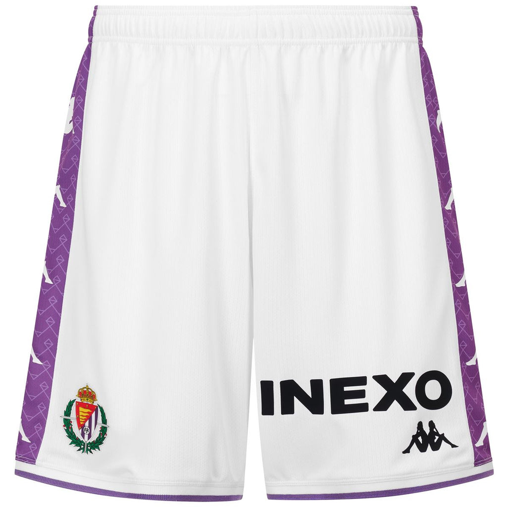 SHORT 1ª EQUIPACIÓN REAL VALLADOLID 25/26 BLANCO KOMBAT RYDER