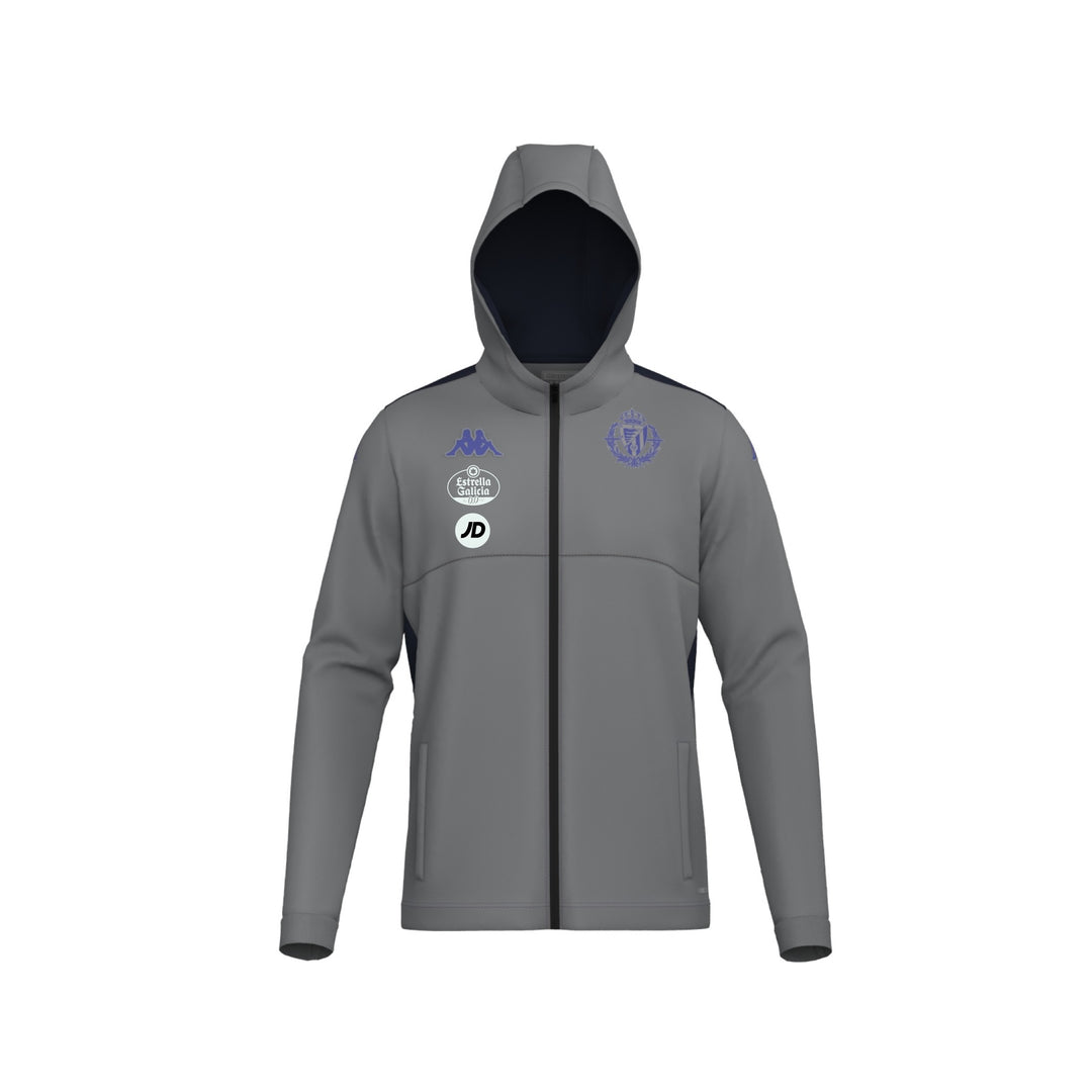 CHAQUETA CHÁNDAL REAL VALLADOLID GRIS 24/25 ARUFEOD 8