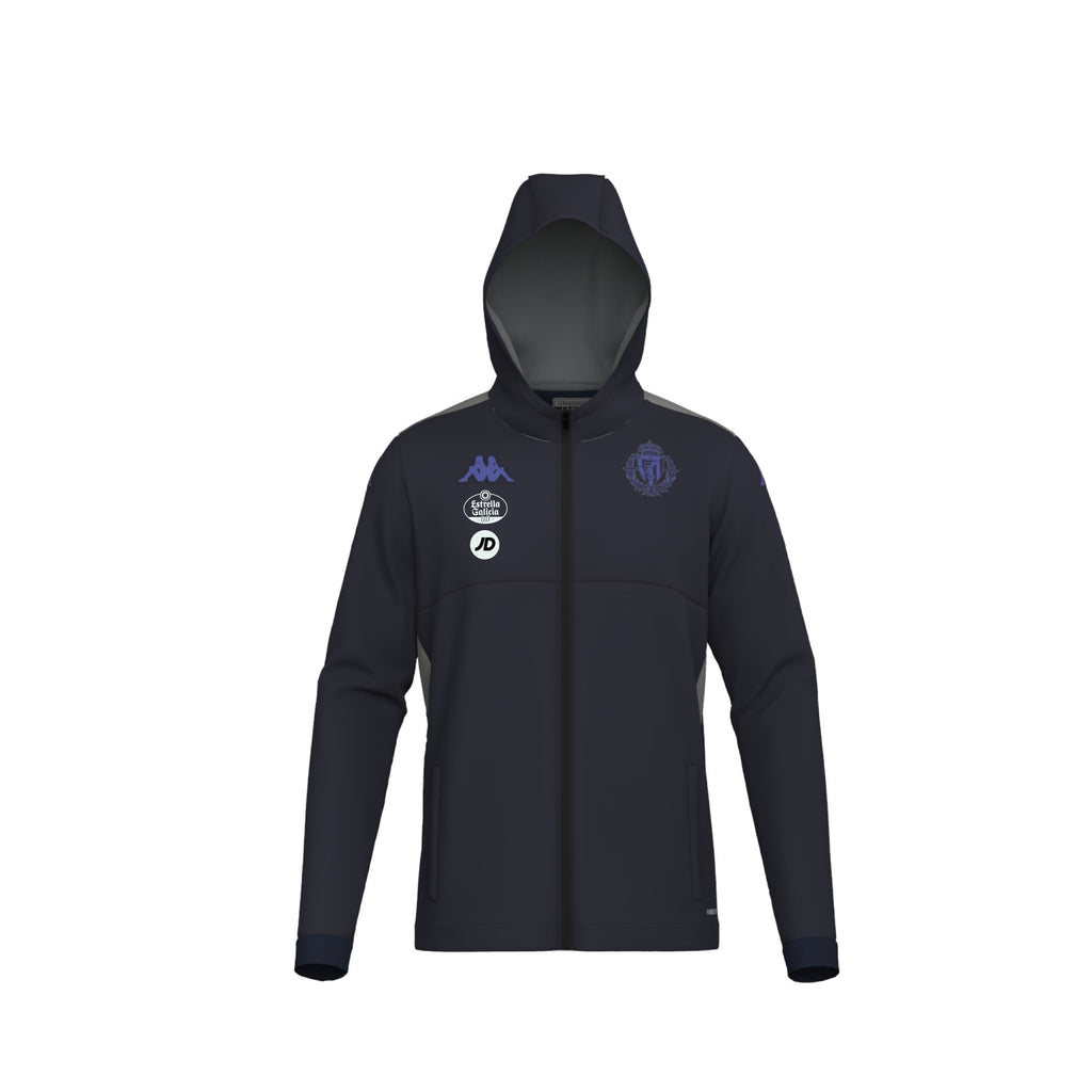 CHAQUETA CHÁNDAL REAL VALLADOLID NEGRO 24/25 ARUFEOD 8